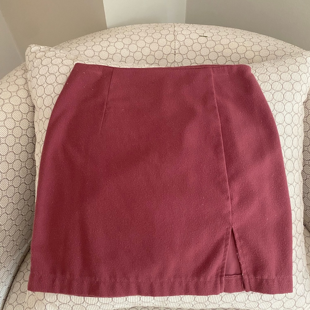 Wild Fable Burgundy Pencil Skirt